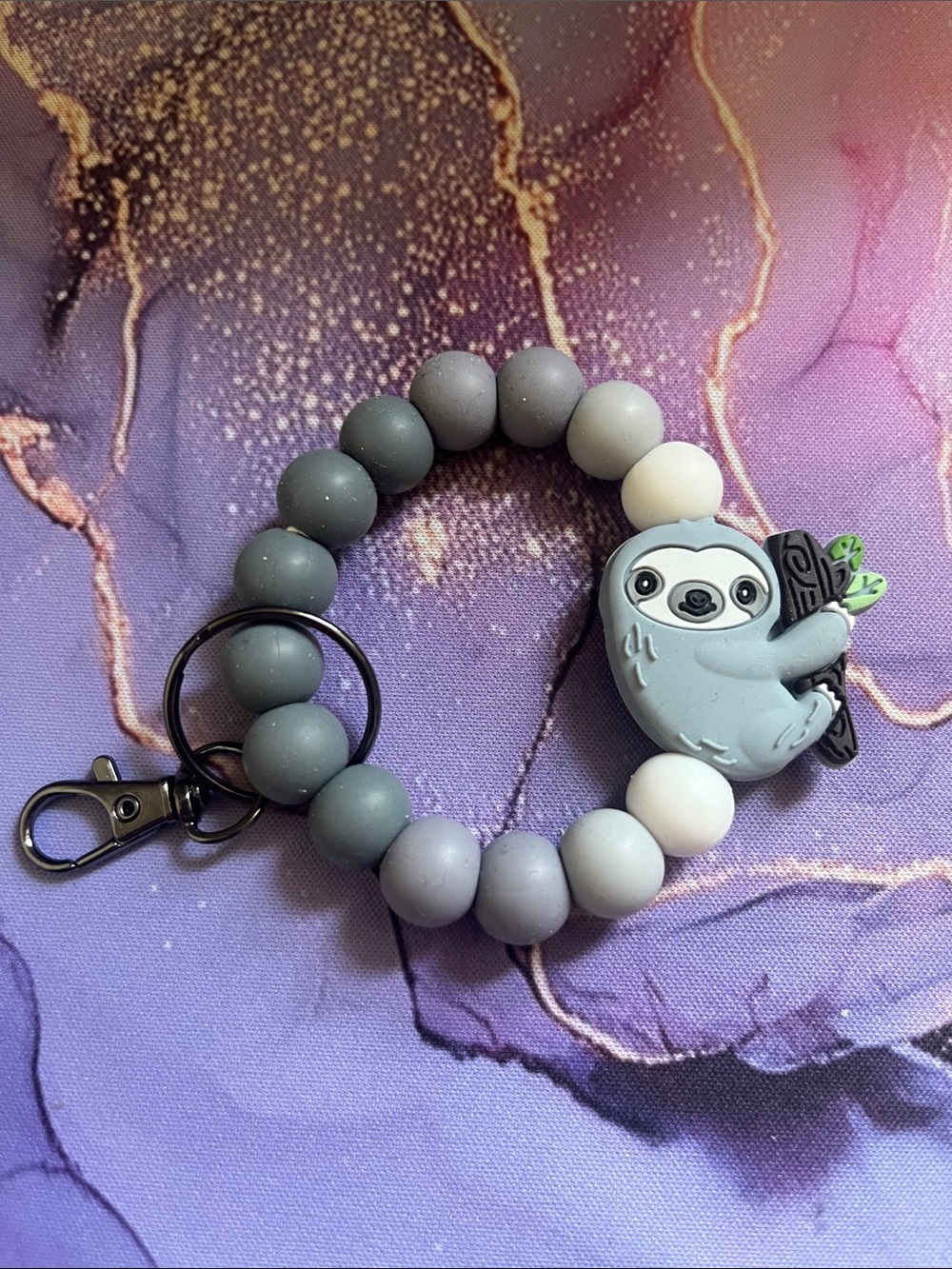 Silicone/wooden/plastic Beaded Keychain Bracelets and pens 3/$15